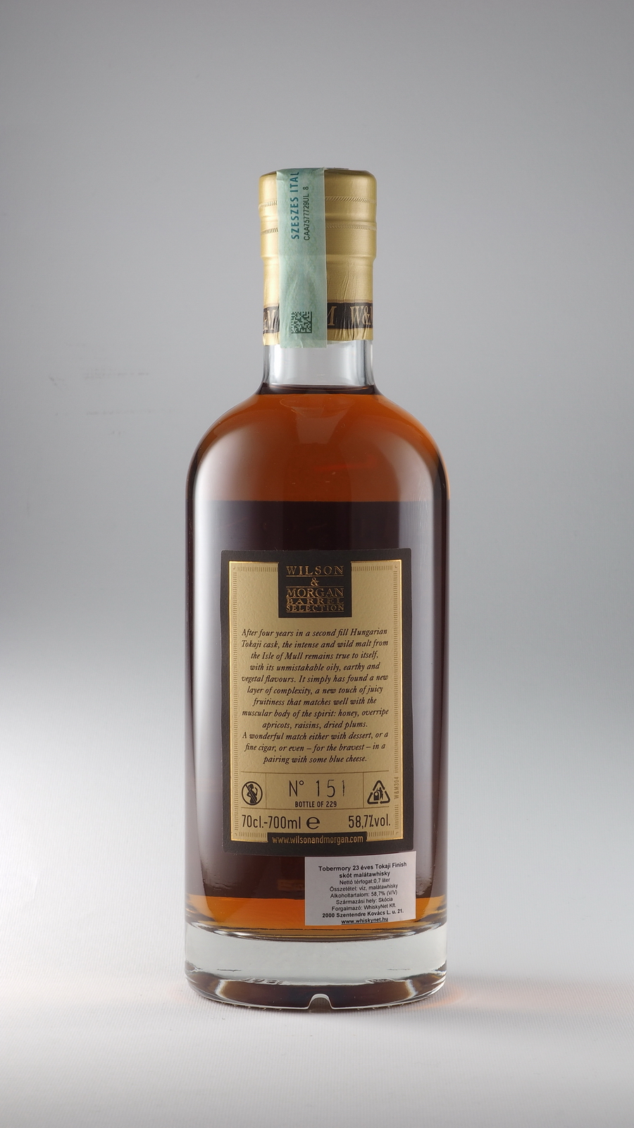 Wilson & Morgan Barrel Selection 23 Years Old – Szeni Whisky Collection